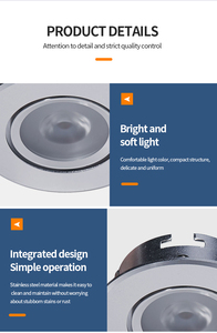 Vente en gros <span class=keywords><strong>de</strong></span> lampes LED encastrées 12V DC 1W 3W, design moderne, pour <span class=keywords><strong>cuisine</strong></span> commerciale, <span class=keywords><strong>hotte</strong></span> <span class=keywords><strong>de</strong></span> <span class=keywords><strong>cuisine</strong></span>, éclairage pour armoires - Product Image 3