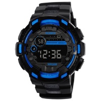 Jam Tangan Digital Kamuflase Pria Merk HONHX, Jam Tangan Elektronik Outdoor Pria dengan Tanggal, Tahan Air, Olahraga, LED