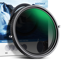 Filtre Combo ND Variable 72MM CPL ND2 ND32 Sans X-Cross, Revêtement Nano 30 Couches, Verre HD, Cadre en Aluminium Mince