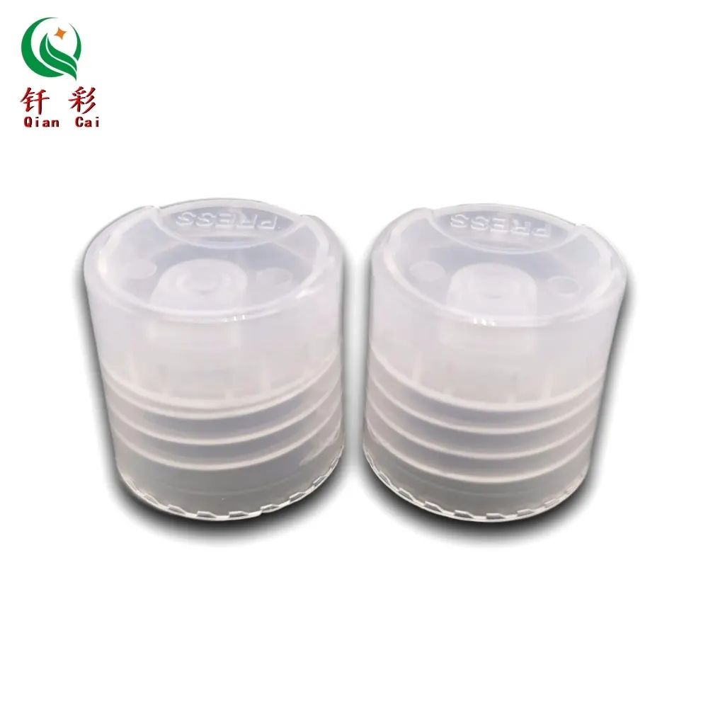 In Voorraad 28/410 Transparante Plastic Shampoo Fles Disc Top Cap Lotion Fles Pers Dicht Cap