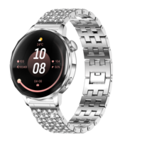 Reloj Inteligente I220 de Acero Unisex, Pantalla Táctil TFT HD de 1.27'', Resistente al Agua IP68, Llamadas Magnéticas por Bluetooth, Respuesta a Llamadas, Frecuencia Cardíaca, Oxígeno en Sangre