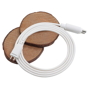 Câble pour appareil auditif blanc de type C, connecteur audio à double broche de 75 cm pour appareils auditifs - Product Image 1