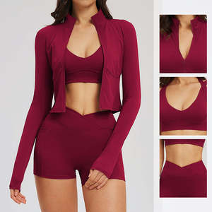 Nuevo Conjunto de Yoga Reciclable Ligero y Sólido para Mujer, Talla Grande, Sensación de Segunda Piel, Cintura Elástica, Informal, para Fitness, Deportes al Aire Libre, Correr, 2 Piezas - Product Image 1