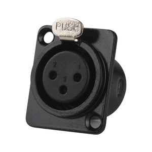 Bộ Kết Nối Khung Gầm Mô-đun Loại 3 Chân XLR Đầu Cắm Nam XLR + Ổ Cắm Nữ Đặt Hợp Kim Kẽm + Tiếp Điểm Bằng Đồng Nguyên Chất - Product Image 3