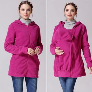 Emotion Moms Wholesale Manteau <span class=keywords><strong>kangourou</strong></span> Porte-bébé Veste à capuche pour <span class=keywords><strong>maman</strong></span> et bébé Deux options pour porter des vêtements de maternité - Product Image 2
