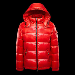 Piumino da <span class=keywords><strong>Uomo</strong></span> Invernale Personalizzato Nero Lucido di Alta Qualità con Cappuccio, Elegante e alla Moda - Product Image 6