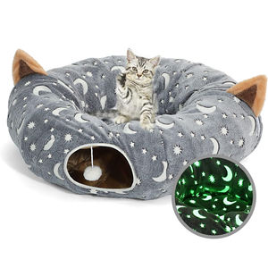 Tunnel pour chat pliable, facile à installer et à ranger, parfait pour encourager les chats timides ou paresseux à être plus actifs - Product Image 4