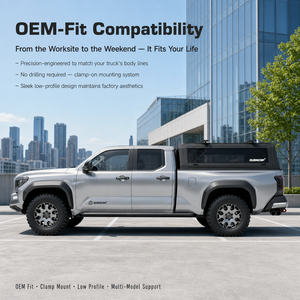 Capot rigide en aluminium pour camionnette <span class=keywords><strong>Toyota</strong></span> Tacoma, benne de 5 pieds, étanche, verrouillable, sans perçage, OEM/ODM - Product Image 1