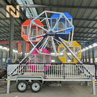 Nova Rides Tragbares 16-Personen-Mini-Riesenrad mit Anhänger, CE-zertifizierte mobile Fahrgeschäfte für Partys und Events