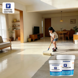 Peinture époxy 3 en 1 pour sols, résistante à l'humidité et antistatique, pour ateliers industriels, fabricants de peintures pour sols à base d'eau - Product Image 1