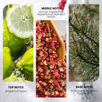 MULAN Ensemble de parfums de Noël pour homme minuit coffrets de cadeaux de Noël avec vaporisateur parfum