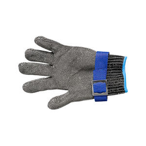 Gants anti-coupure à cinq doigts, niveau 5 de protection contre les coupures, anti-perforation, gants en fil d'acier pour la cuisine, la pêche - Product Image 1