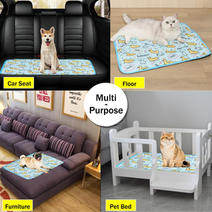 Wholesale Reusable Ice Silk Cooling Mat Anti-Slip Pet Pad for <b>Dog</b> Cat Summer Sleeping - Product Image 4
