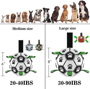 KINYU Çevre Dostu Toksik Olmayan Dayanıklı Köpek Futbol Topu Çiğneme Oyuncağı 5/7 İnç Naylon+TPU Malzeme Açık Hava İnteraktif Eğitim Oyuncağı - Product Image 3