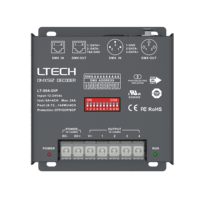Ltech LT-904 Décodeur DMX 512 LT-904-DIP 8bit 16bit RDM RGBW 6A * 4CH Max.24A Max.576W XLR RJ45 RDM DMX Décodeur pour éclairage de scène