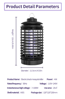 SJZ OEM haute tension électrique efficace UV Led photocalyte lampe anti-moustiques abeille mites piège à mouches