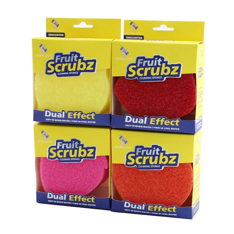 Durable Kitchen Cleaning Scrubber Sponge absorbent recycle Silicone Sponge Scrub Sponge