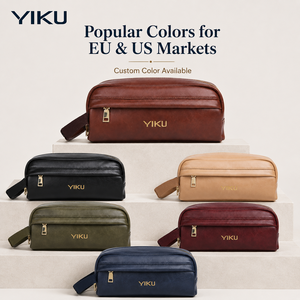Trousse de Toilette Personnalisée YIKU pour Hommes en <span class=keywords><strong>Cuir</strong></span> PU, Grande Capacité, Sac de Voyage Organisateur, Fabricant OEM ODM Marque Privée - Product Image 2