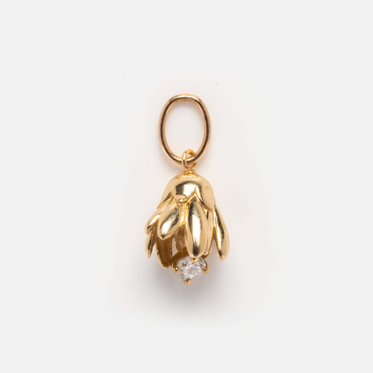 Pendentif Marguerite d'or - Avril