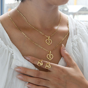 <span class=keywords><strong>Collana</strong></span> <span class=keywords><strong>con</strong></span> Ciondolo Personalizzato in Ottone alla Moda 2022, Placcata in Oro 18K, <span class=keywords><strong>con</strong></span> 26 Lettere Iniziali, Regalo Glamour Femminile - Product Image 6