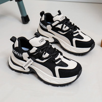 Chaussures pour femmes Old Daddy 2024, style coréen, semelle épaisse, respirantes, en mesh, chaussures de sport décontractées polyvalentes pour femmes