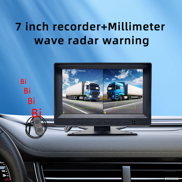 Car Right Side Blind Spot Detection System MmWave Radar 1080P HD Reverse Camera BSD AI Anti-collision Monitoring Distance Alert