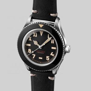 Montre automatique de luxe pour homme, en acier inoxydable 316L, verre saphir, 10 ATM, mouvement japonais, bracelet en cuir - Product Image 1