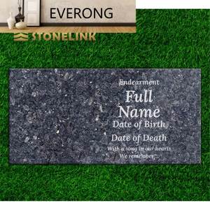 <span class=keywords><strong>EV</strong></span> Nouveautés Matériau personnalisé Pierre tombale en granit noir Pierre tombale en granit plat noir galaxie polie naturelle Pierre tombale en granit - Product Image 5