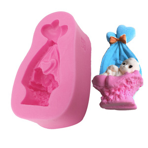 3D bambino sapone per dormire stampo cioccolato torta strumenti decorazione torta fondente 3D Silicone stampo per alimenti - Product Image 2