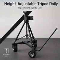 Grue de caméra Jimmy Jib de 40 pieds à vendre avec tête motorisée télécommandée à 360 degrés, tête hollandaise U Pan Tilt Roll, charge utile 20 kg
