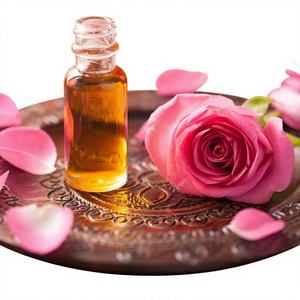 Huile essentielle de rose de qualité supérieure, pure, douce, parfum florale, pour les formulations cosmétiques et les soins personnels - Product Image 1