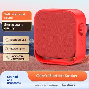 مكبر صوت محمول BT2505 مقاوم للماء IPX4 بتقنية البلوتوث V6.0، 360 درجة °   مكبر صوت ستيريو صغير بسعة 800 مللي أمبير مع شحن سريع من نوع C وميكروفون مدمج - Product Image 4