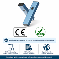 Puntatore Laser Verde 2-in-1 Ricaricabile USB, Telecomando Wireless 2.4GHz per Presentazioni PPT, Cambio Pagina ad Alta Potenza CE RoHS