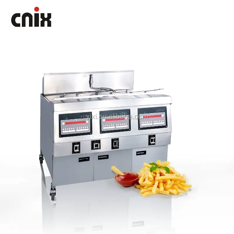 Cnix hochwertige Gas fritte use für Gastronomie/kommerzielle Friteuse/Gas grill und Fritte use Combo