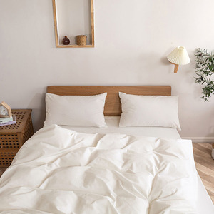 4-mảnh không gây dị ứng mô hình hình học 40-đếm bông tấm Ga Trải Giường đám cưới thiết lập với trang bị tấm và vỏ gối trắng - Product Image 5