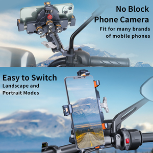 Lanparte Nouveau <span class=keywords><strong>Support</strong></span> de téléphone de moto à chargement sans fil 15W Anti-vol <span class=keywords><strong>Support</strong></span> de téléphone de moto pour guidon - Product Image 4