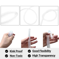 Tuyau en silicone transparent résistant aux hautes températures - Tuyau en silicone transparent flexible pour l'industrie alimentaire