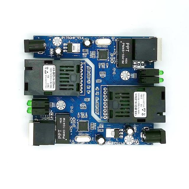 Factory custom Mini Fiber Optic Ethernet Switch 1-Pair 100Mbps Fast Ethernet Fiber Media Transceiver Single Mode Fiber Optic Switch SC 20KM