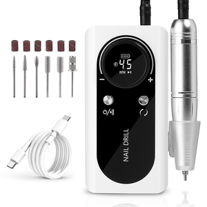 Nueva llegada Micromotor Nail Drill Machine 45000RPM Pedicura <span class=keywords><strong>Manicura</strong></span> Máquina Pulido Profesional Portátil E-file - Product Image 1