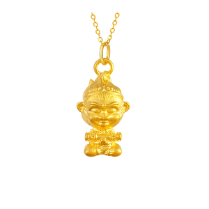 Pendentif en or 999 pur, mythologie noire Wukong, pour femmes, 3D, égal au ciel, grand sage, petit <span class=keywords><strong>singe</strong></span> - Product Image 1