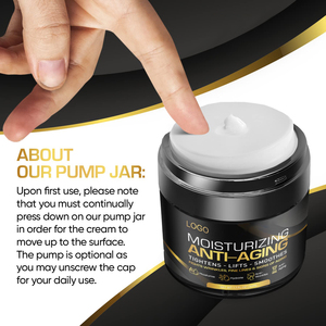 Productos para el cuidado de la piel para hombres de etiqueta privada, crema facial con colágeno de retinol para hombres, crema facial antienvejecimiento, crema de día y noche con vitamina C - Product Image 5