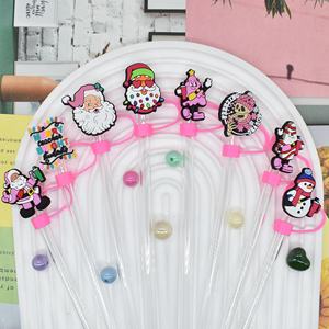 Accesorios de Decoración Navideña al por Mayor, Tapones Universales de 10 mm para Pajitas, Protección Contra el Polvo, Material de Silicona, Hebilla para Fiestas - Product Image 4