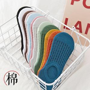 Nanjiren Women's Invisible Cotton <b>Socks</b> Non-Slip Breathable Summer Low Cut Anti-Odor Casual <b>Socks</b> - Product Image 3