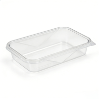 Boîte à emporter en plastique transparente de qualité alimentaire sans BPA, emballage personnalisé en PET, couvercle à fermeture sécurisée, boîtes en plastique pour noix, pour mousse
