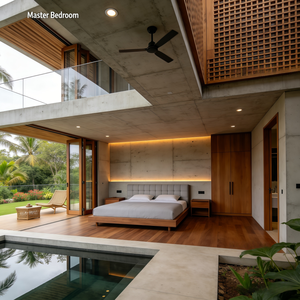 Diseño Arquitectónico Profesional para Casas de Dos Pisos en el Sudeste Asiático, Plano de Planta Moderno de 5 Dormitorios con Garaje y Diseño Interior - Product Image 4