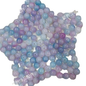 Acrylic <b>Beads</b> 6-10mm Round Candy Color Loose <b>Beads</b> For Jewelry Making Opp Bag Packing - Product Image 5