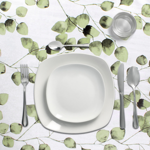 Rotolo di Tovaglia in Tela Cerata Antimacchia 140 cm x 20 metri. Foglie Verdi - Product Image 2