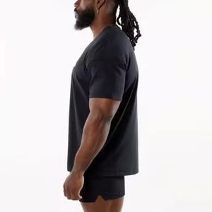 T-shirt pour homme, coupe classique, noir, 100% coton, confortable, décontracté, pour tous les jours, doux et respirant - Product Image 2