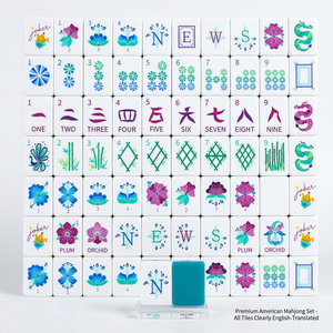 Tuiles de Mahjong de Luxe Américaines en Acrylique 32mm 36mm, Pièces de Jeu Manuelles Portables Jaune Blanc, Ensemble de Jeu de Société pour Divertissement à Domicile - Product Image 4