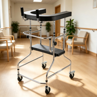 Déambulateur d'entraînement à la marche pour la récupération post-AVC chez les adultes hémiplégiques, aide à la pratique de la marche à domicile et dans les couloirs, aide à la mobilité pour seniors